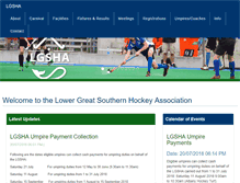 Tablet Screenshot of lgshockey.asn.au